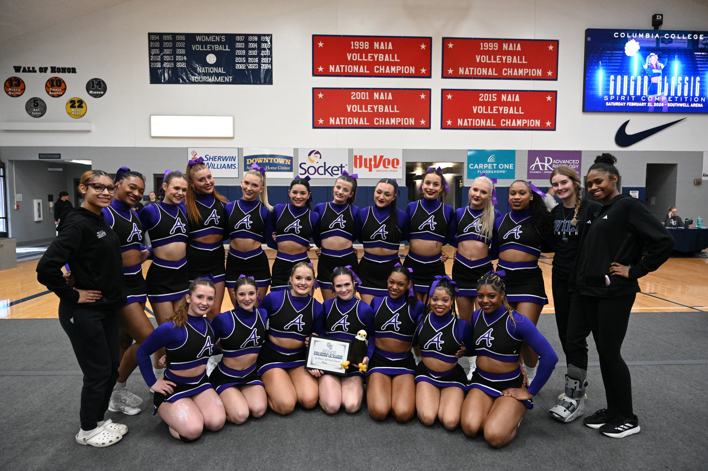 CHEER TAKES TWO FIRSTS AT COUGAR CLASSIC