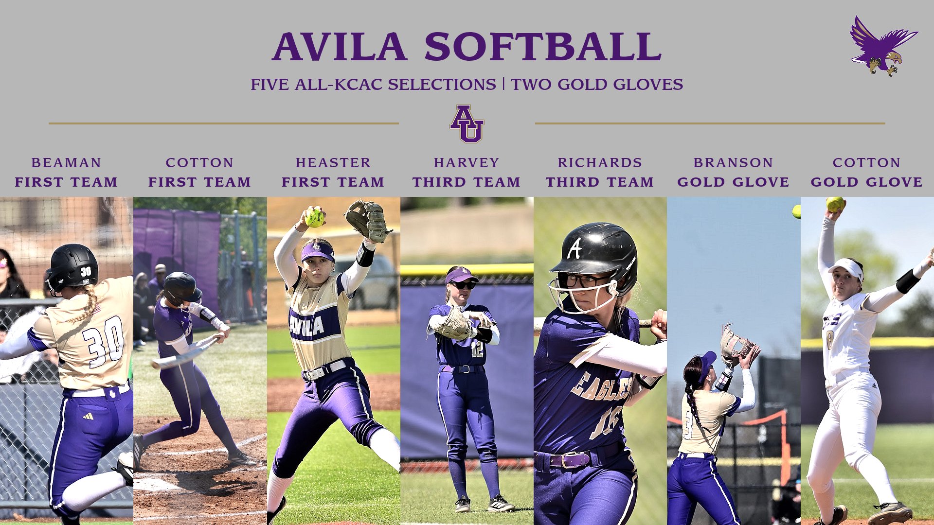 SOFTBALL HAS FIVE ALL-KCAC SELECTIONS, THREE FIRST-TEAM
